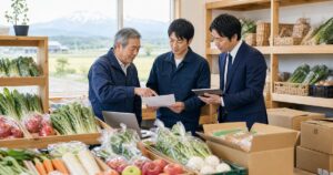 青森 産直販売 M&Aと直売所ECの事業承継を相談する様子